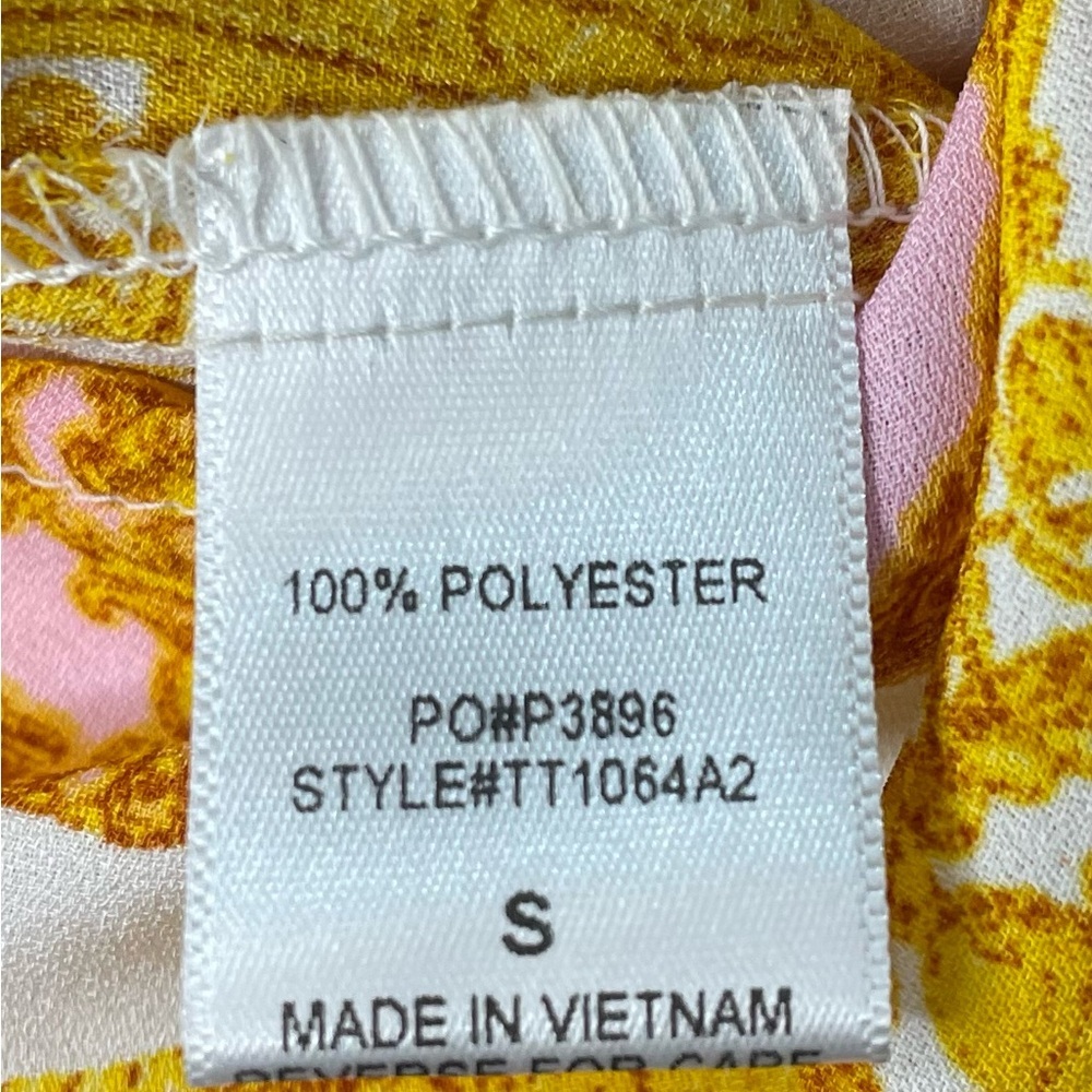 Timing Gold and Pink Patterned Blouse - Picture 5 of 6
